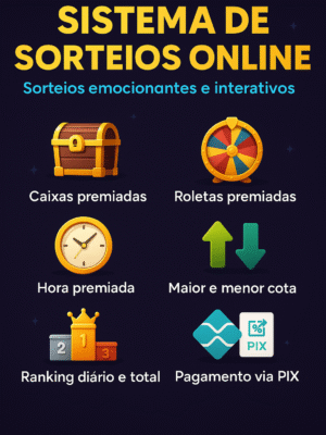 Sistema de Sorteios Online – A revolução dos sorteios digitais!